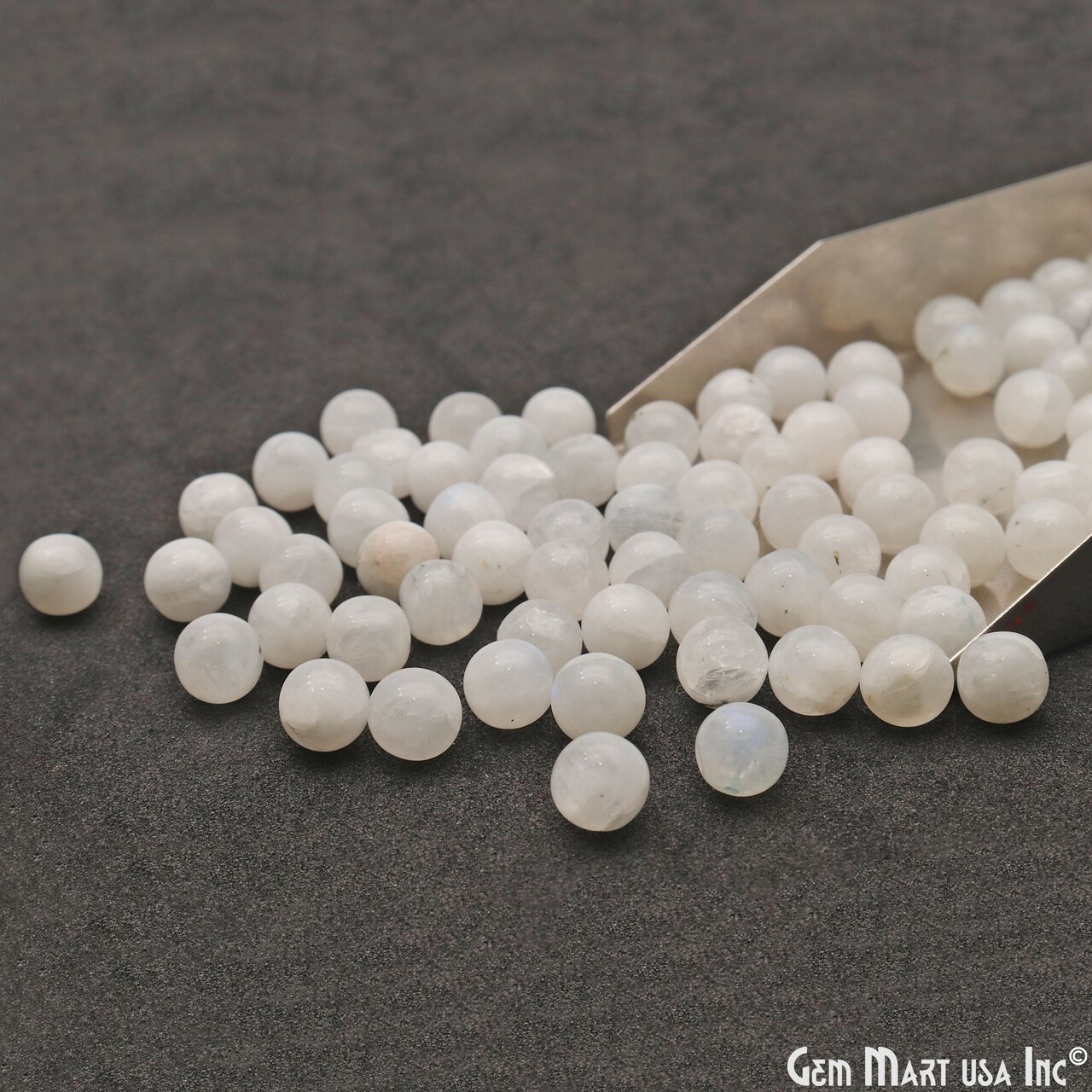 Gemstone Drilled Round Beads, 7mm Natural Gem Beads, DIY Bracelet Jewelry, 10 pc Lot, GemMartUSA (60107)